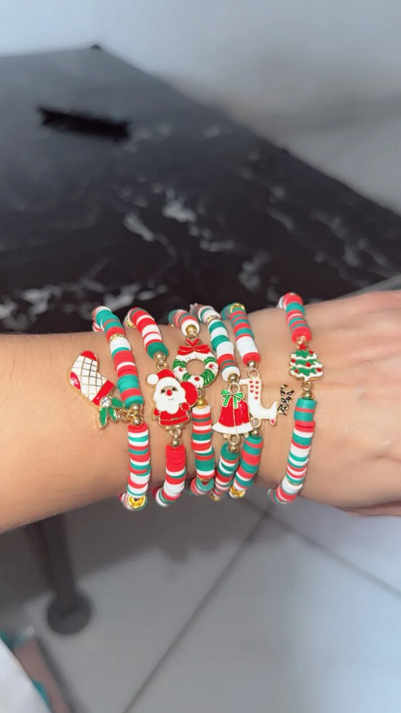 Bracelets perles de Noël